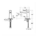 Ideal Standard Tonic II Single Lever Basin Mixer Tap Chrome