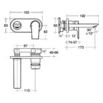 Ideal Standard Tesi Single Lever Built In Basin Mixer A6578