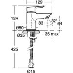 Ideal Standard Tesi Single Lever Mini Basin Mixer No Waste A6588
