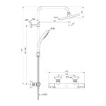 Ideal Standard Ceratherm T25 Dual Exposed Thermostatic Shower Pack