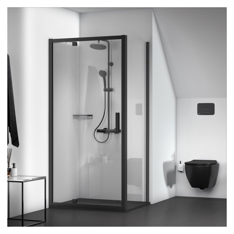Ideal Standard IOM Corner Shower Basket Silk Black