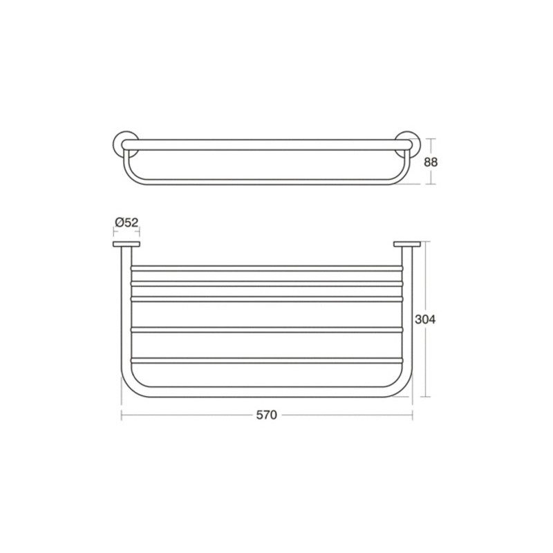 Ideal Standard IOM Bath Towel Rack A9106
