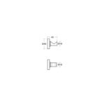 Ideal Standard IOM Single Robe Hook A9115