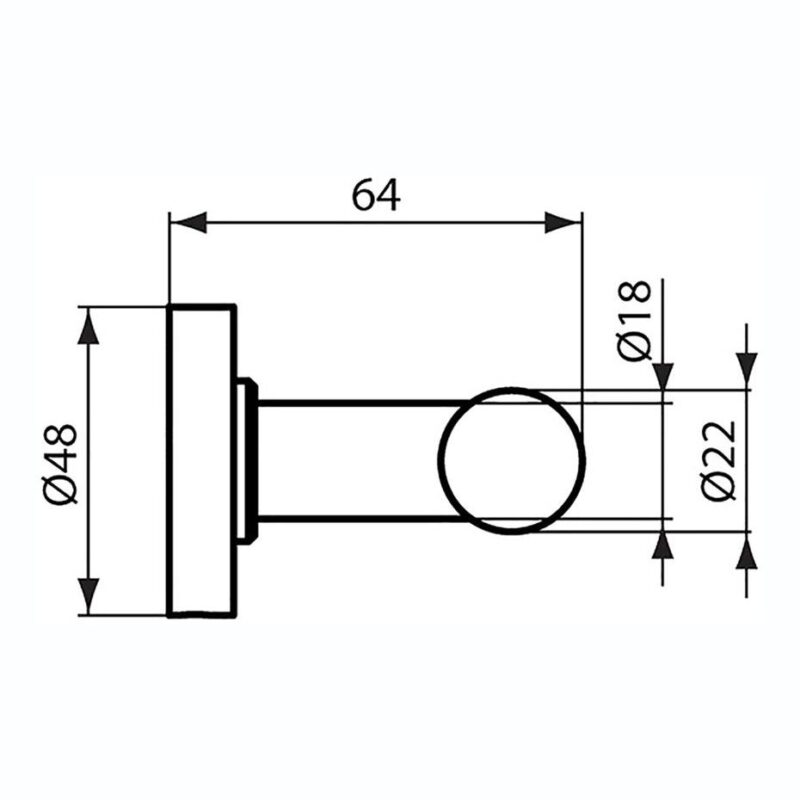 Ideal Standard IOM Double Robe Hook A9116