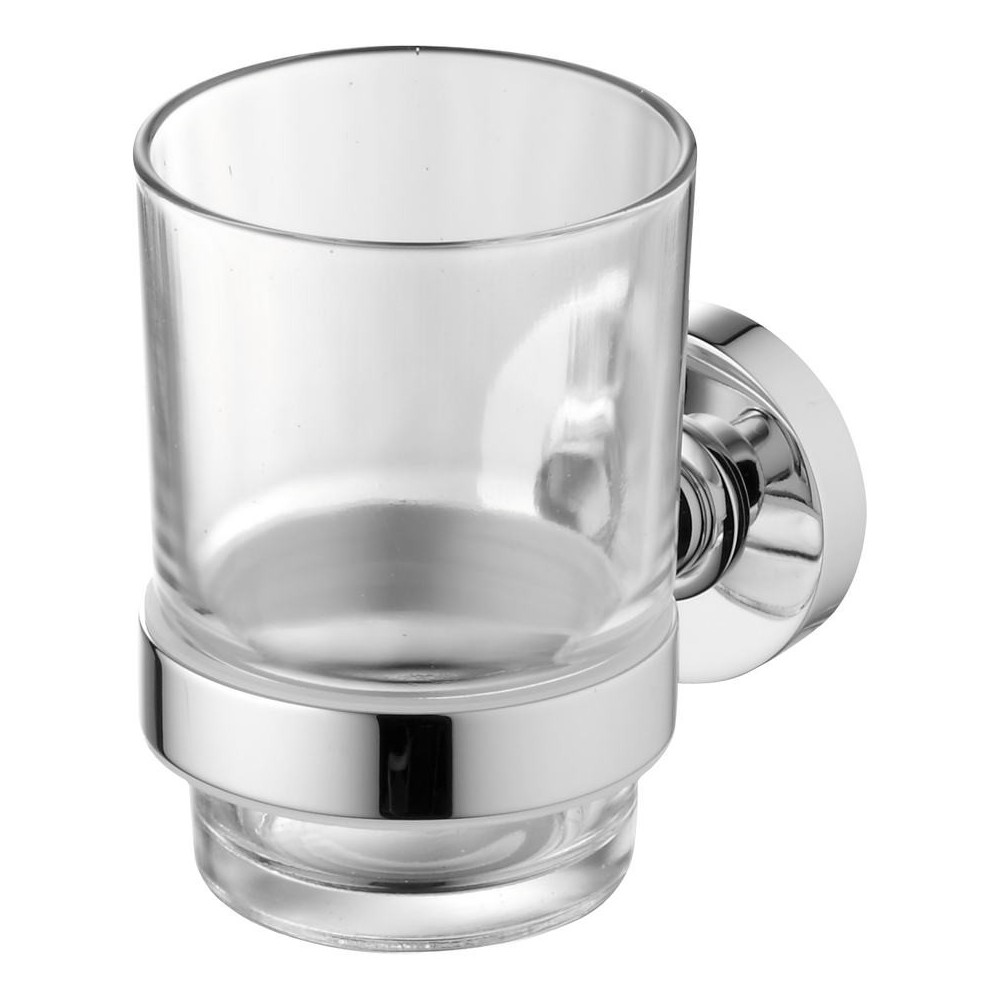Ideal Standard IOM Clear Glass Tumbler & Holder A9121 A9121AA