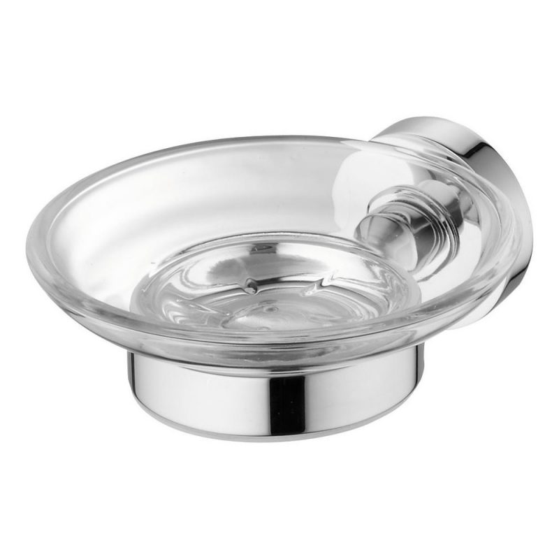 Ideal Standard IOM Clear Glass Soap Dish & Holder A9123