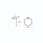 Ideal Standard IOM Towel Ring A9130
