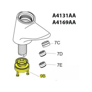 Ideal Standard A963381NU Thermostatic Mixer Tap Fixing Kit