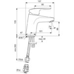 Ideal Standard Ceraflex Basin Mixer No Waste B1812 Chrome