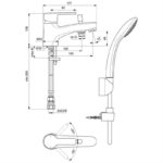 Ideal Standard Calista One Hole Bath Shower Mixer B1958