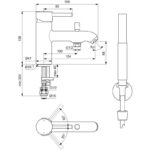 Ideal Standard Ceraline One Hole Bath Shower Mixer BC191 Chrome