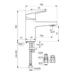 Ideal Standard Ceraplan Single Lever Basin Mixer Tap BD220