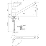 Ideal Standard Ceralook Single Lever Low Spout Kitchen Mixer BD571 Chrome