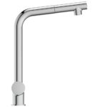 Ideal Standard Ceralook Single Lever L Spout Kitchen Mixer with Pull Out