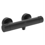 Ideal Standard Ceratherm ALU+ Thermostatic Bar Shower Mixer Black