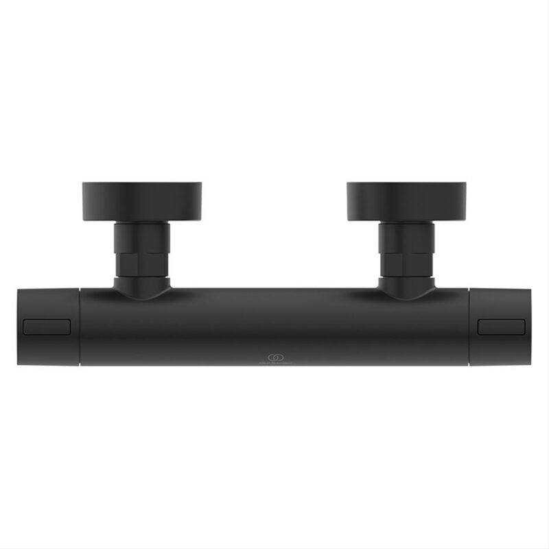 Ideal Standard Ceratherm ALU+ Thermostatic Bar Shower Mixer Black