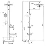 Ideal Standard Ceraflow ALU+ Single Lever Shower System Black