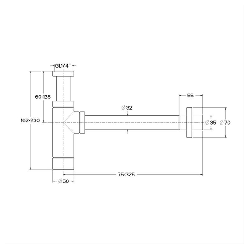 Ideal Standard Contemporary Bottle Trap E0079