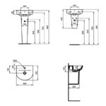 Ideal Standard Connect Air Small Semi Pedestal