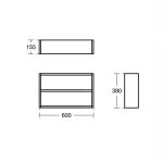 Ideal Standard Concept Space 600mm Fill In Shelf Unit E0374 Grey
