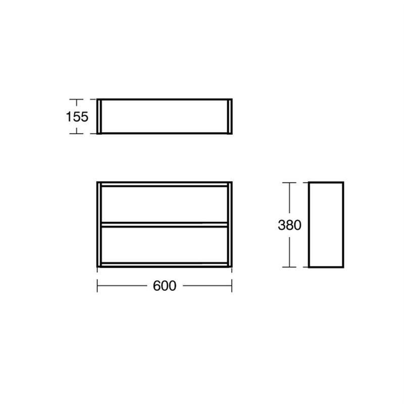 Ideal Standard Concept Space 600mm Fill In Shelf Unit E0374 Elm