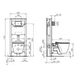 Ideal Standard Concept Aquablade Wall Hung Toilet with Soft Close Wrapover Seat