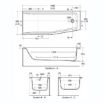 Ideal Standard Concept Space 170cm Space Saver Bath Right E0498