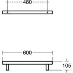 Ideal Standard Concept Freedom 60cm Support Rail Chrome E1094