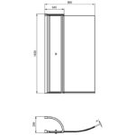 Ideal Standard Connect Air Shower Bath Screen with Access Panel
