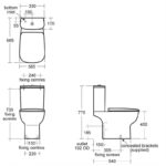 Ideal Standard Studio Echo Close Coupled Cistern 6/4 Litre E1505