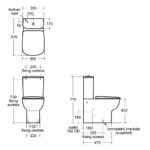 Ideal Standard Studio Echo Short Projection Toilet with Slow Close Seat