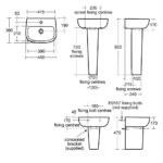 Ideal Standard Studio Echo 45cm Handrise Basin & Pedestal