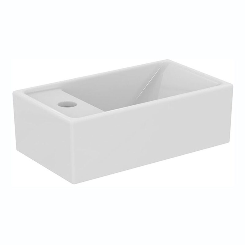 Ideal Standard i.life S 37cm Guest Basin 1 Taphole Left E2113 Ideal Standard i.life S 37cm Guest Basin 1 Taphole Left E2113