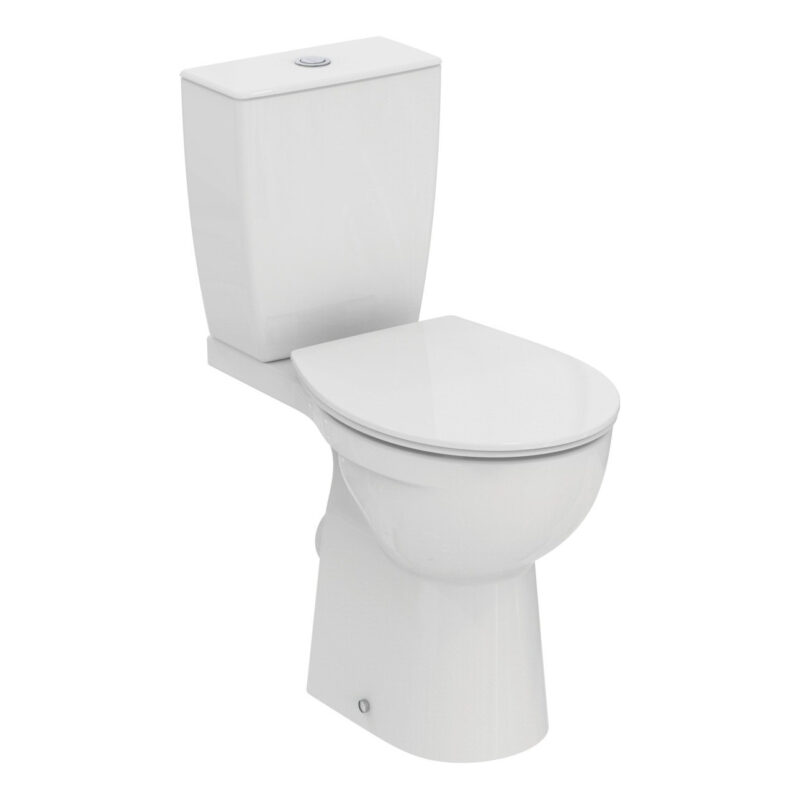 Ideal Standard Eurovit+ Comfort Height Close Coupled Toilet with Soft Close Seat Ideal Standard Eurovit+ Comfort Height Close Coupled Toilet with Soft Close Seat