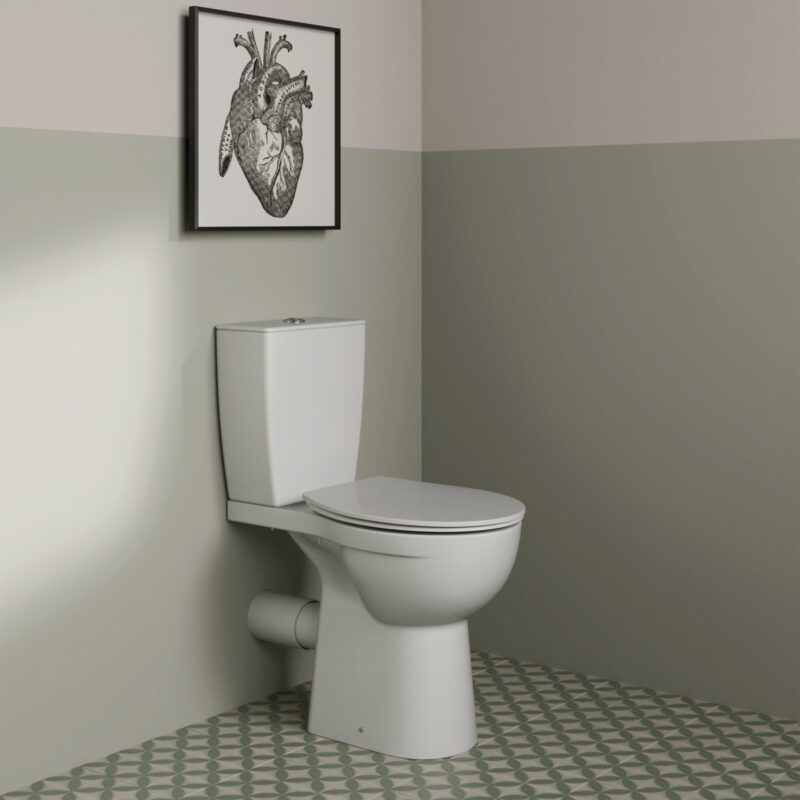 Ideal Standard Eurovit+ Comfort Height Close Coupled Toilet with Soft Close Seat