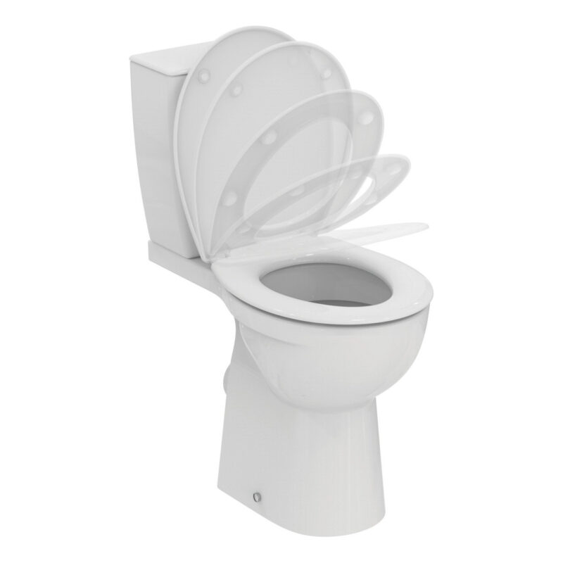 Ideal Standard Eurovit+ Comfort Height Close Coupled Toilet with Soft Close Seat