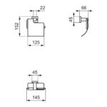 Ideal Standard IOM Square Toilet Roll Holder E2191