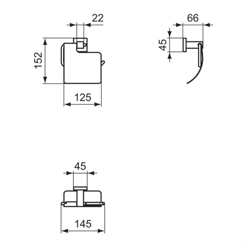 Ideal Standard IOM Square Toilet Roll Holder E2191