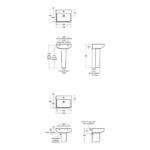Ideal Standard i.life B Basin 550 x 440mm 1 Hole