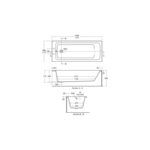 Ideal Standard Tempo Arc 170x70cm Water Saving Bath E2565
