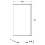 Ideal Standard Tempo Arc Shower Bath Screen E2571