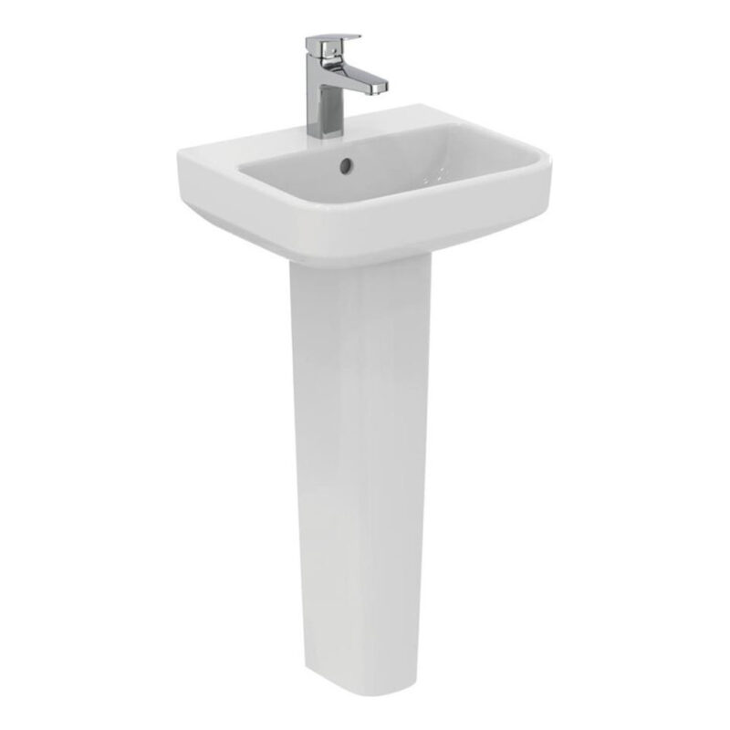 Ideal Standard i.Life B 450mm 1 Tap Hole Basin & Full Pedestal Ideal Standard i.Life B 450mm 1 Tap Hole Basin & Full Pedestal
