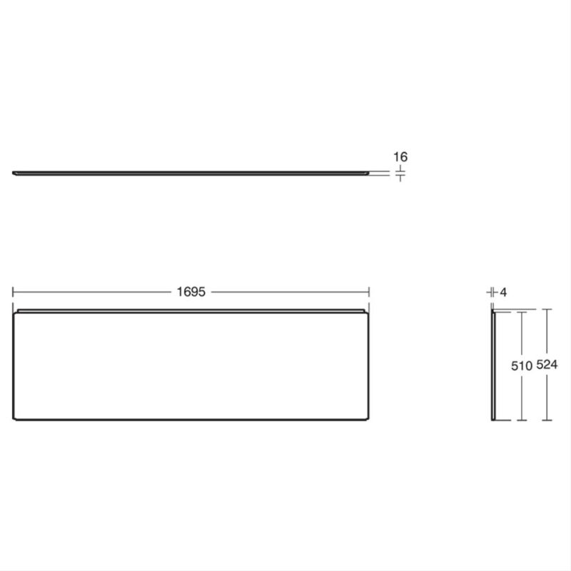 Ideal Standard Unilux 170cm Front Bath Panel E3194