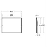 Ideal Standard Uniline 70cm End Bath Panel E4140