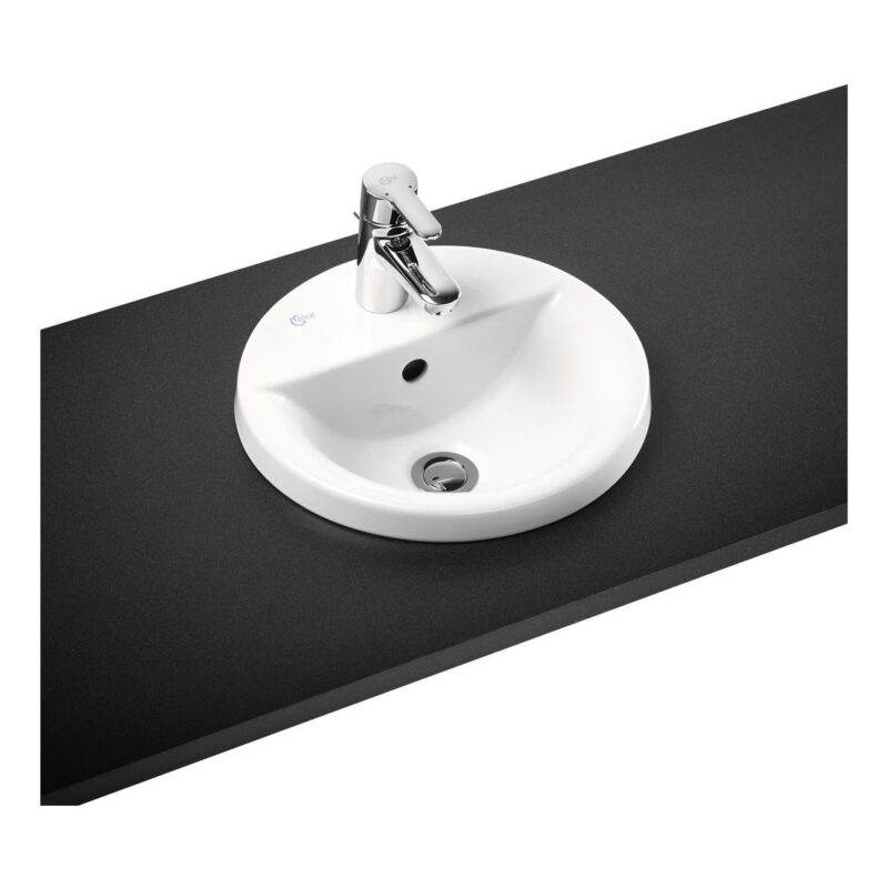 Ideal Standard Concept Sphere 38cm Countertop Basin 1 Hole E5008 Ideal Standard Concept Sphere 38cm Countertop Basin 1 Hole E5008