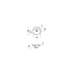 Ideal Standard Concept Sphere 38cm Countertop Basin 1 Hole E5008