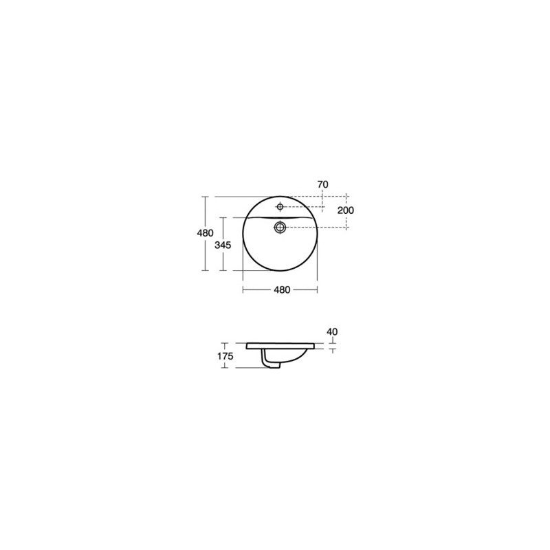 Ideal Standard Concept Sphere 48cm Countertop Basin 1 Hole E5011
