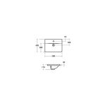Ideal Standard Concept Cube 58cm Countertop Basin 1 Hole E5015