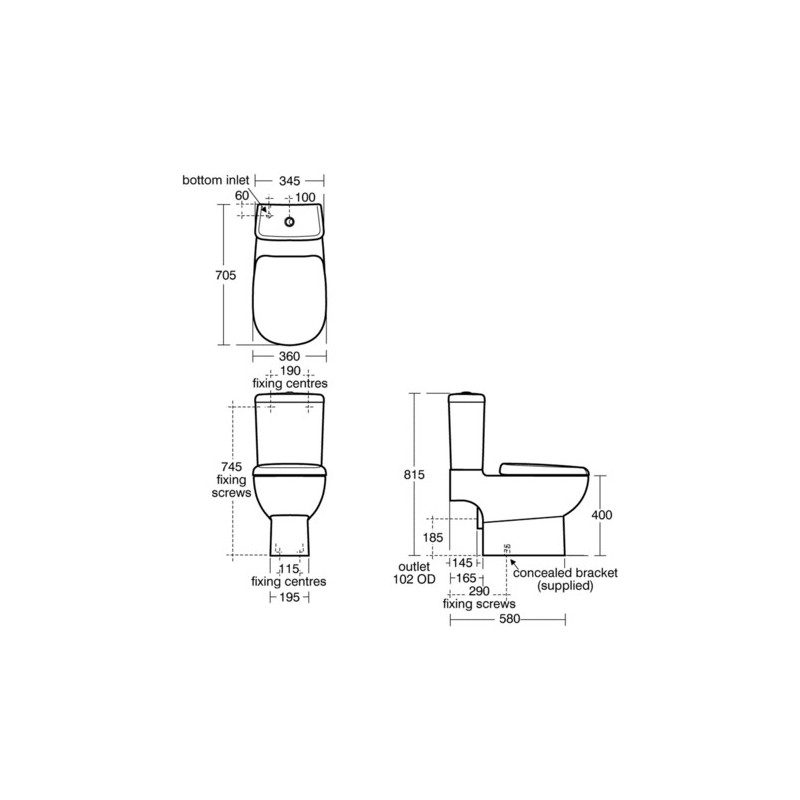 Ideal Standard Jasper Morrison Toilet Seat & Cover Slow Close