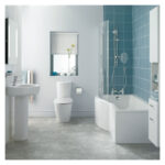 Ideal Standard Concept P-Shaped 1700 x 900mm Left Shower Bath, Panel & Screen